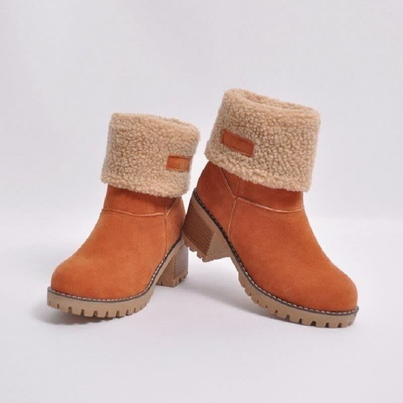 Women's Faux Fur Cuff Ankle Boots | Darcey_6