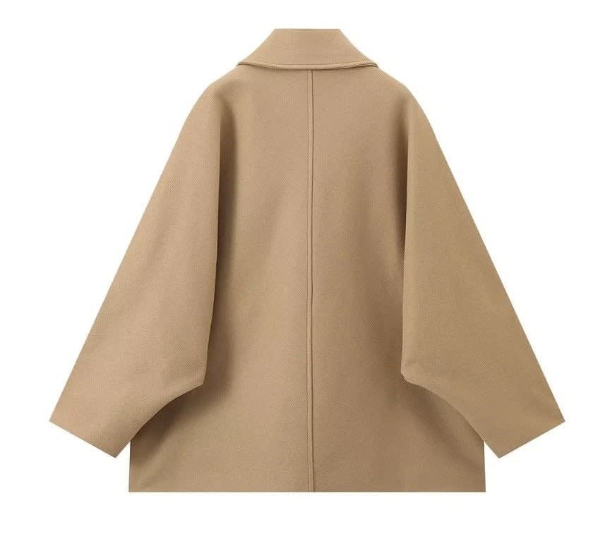 Women's Boxy Wool Blend Pea Coat | Kate_3