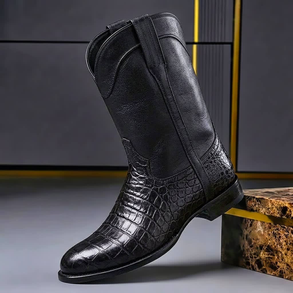 Men's Western Leather Boots | Fergus_2