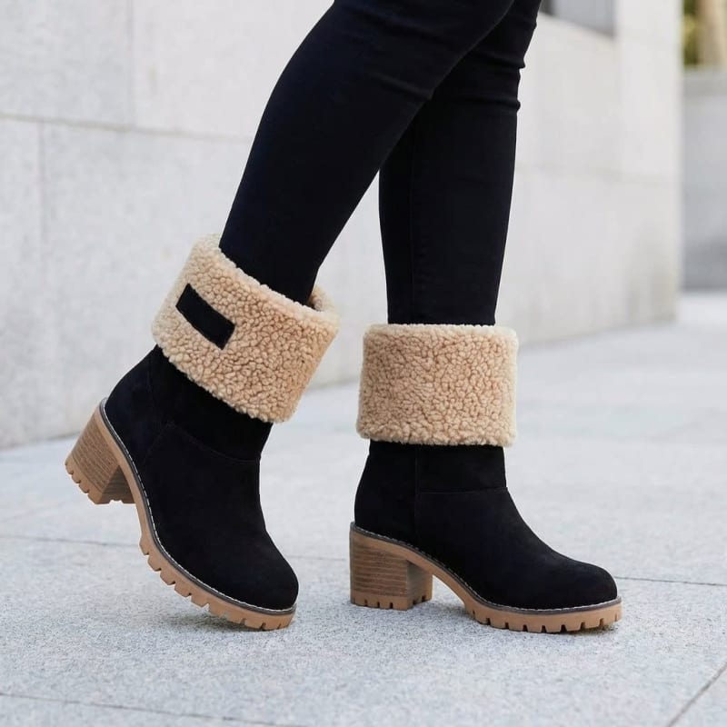 Women's Fleece Lined Suede Ankle Boots | Catriona_1
