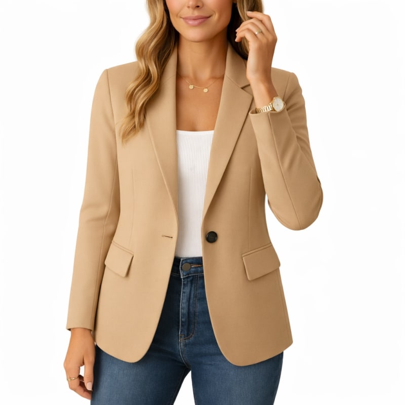 Women's Slim Fit Stretch Blazer | Adele_1