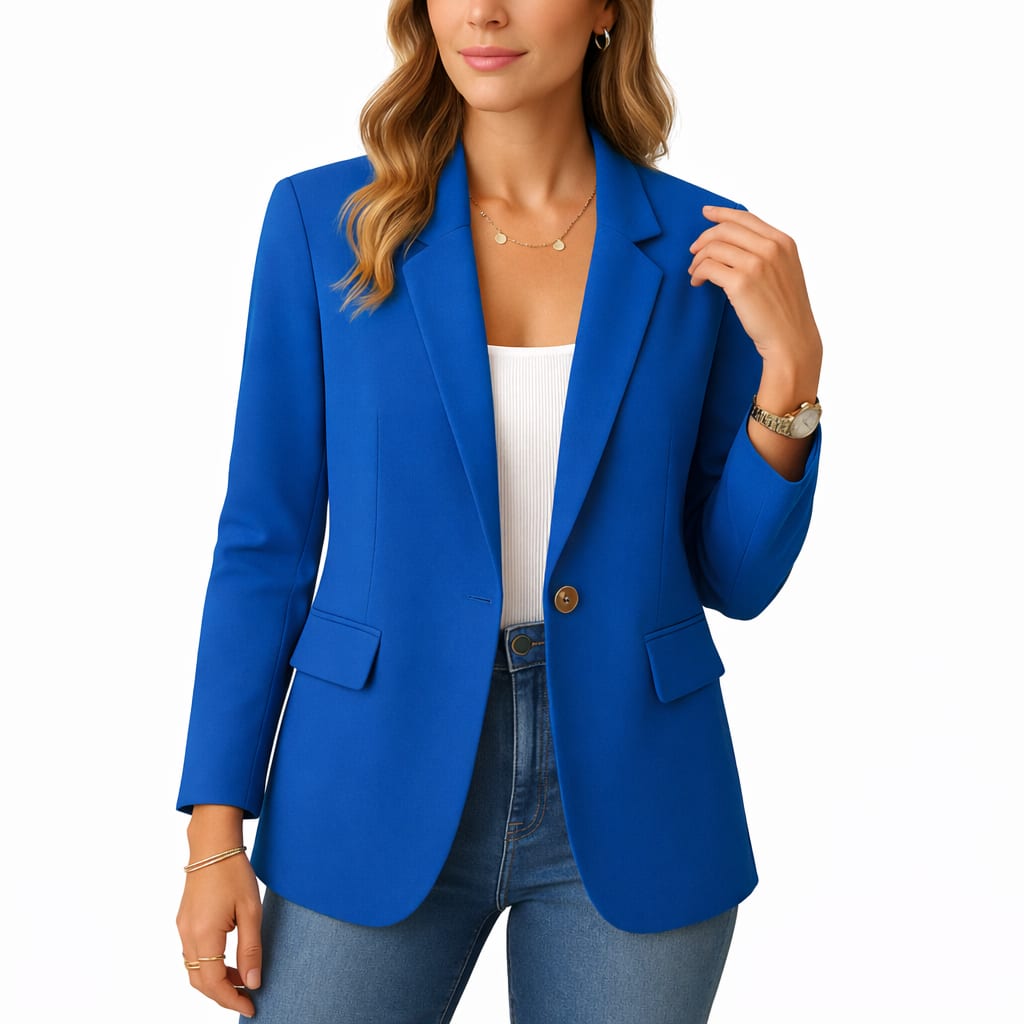 Women's Slim Fit Stretch Blazer | Adele_3