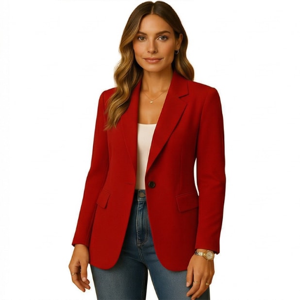 Women's Slim Fit Stretch Blazer | Adele_7