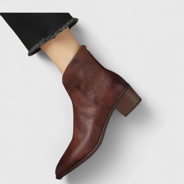 Women's Pointed Toe Block Heel Ankle Boots | Margot_2