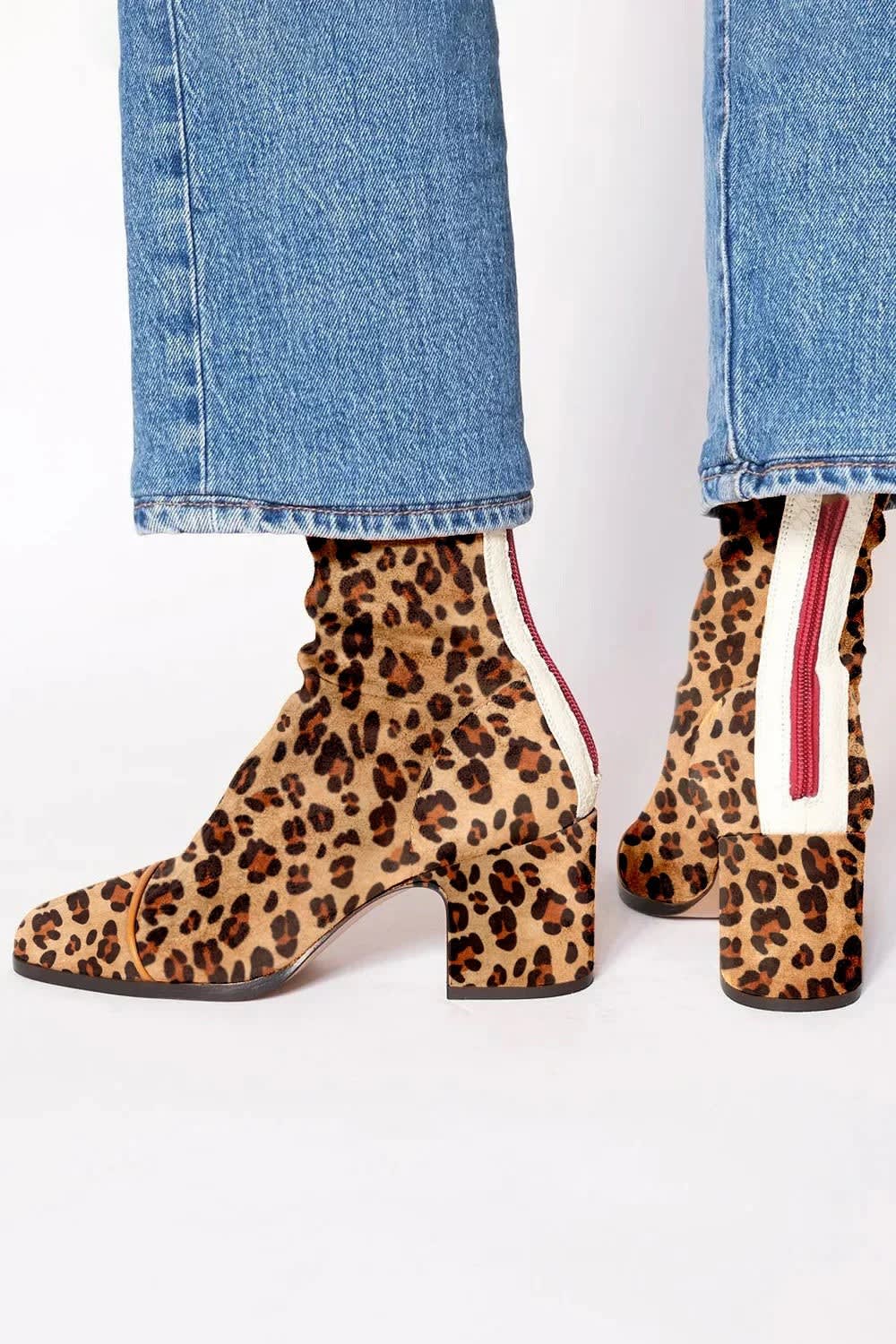 Women's Square Toe Block Heel Boots | Cecile_4