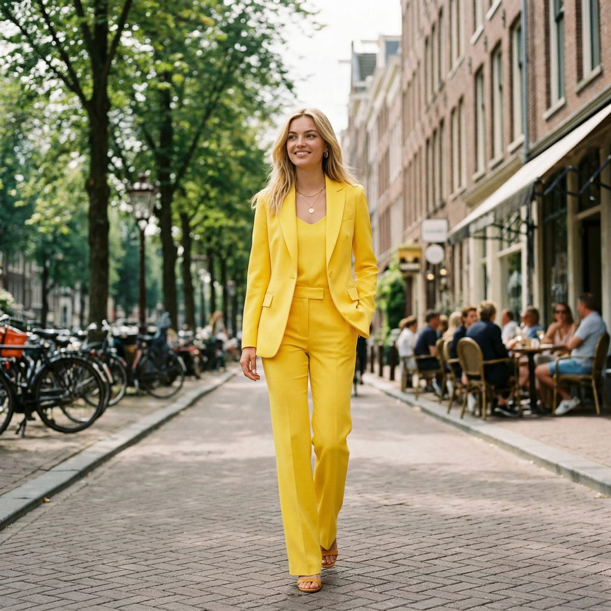Women's Wide Leg Tailored Trouser Suit | Winnifred_2