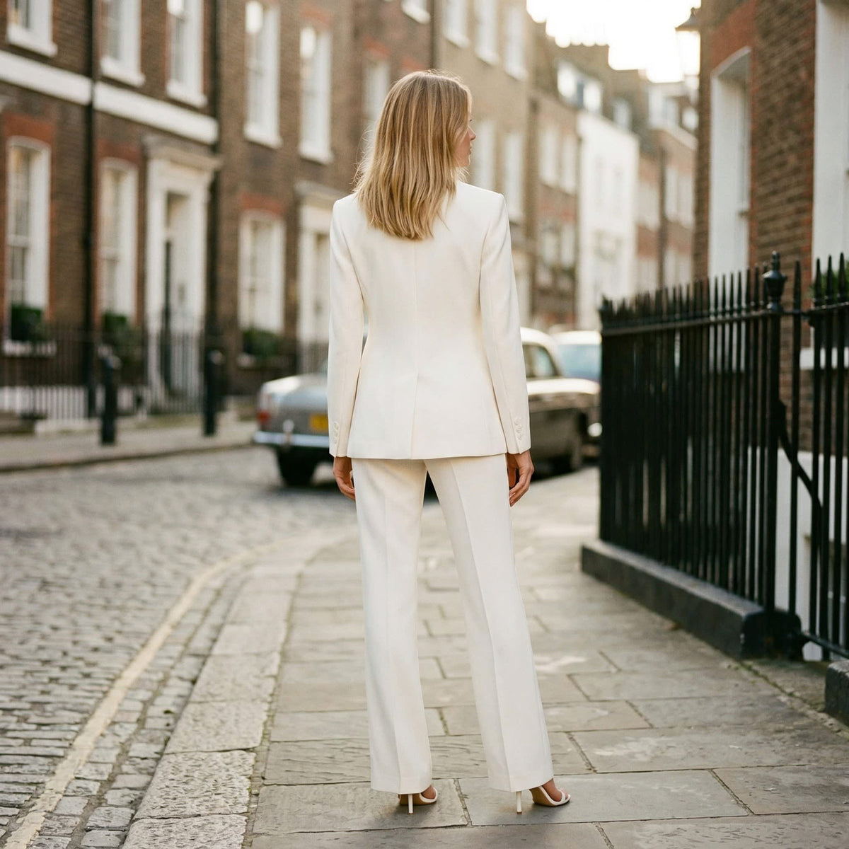 Women's Wide Leg Tailored Trouser Suit | Winnifred_9
