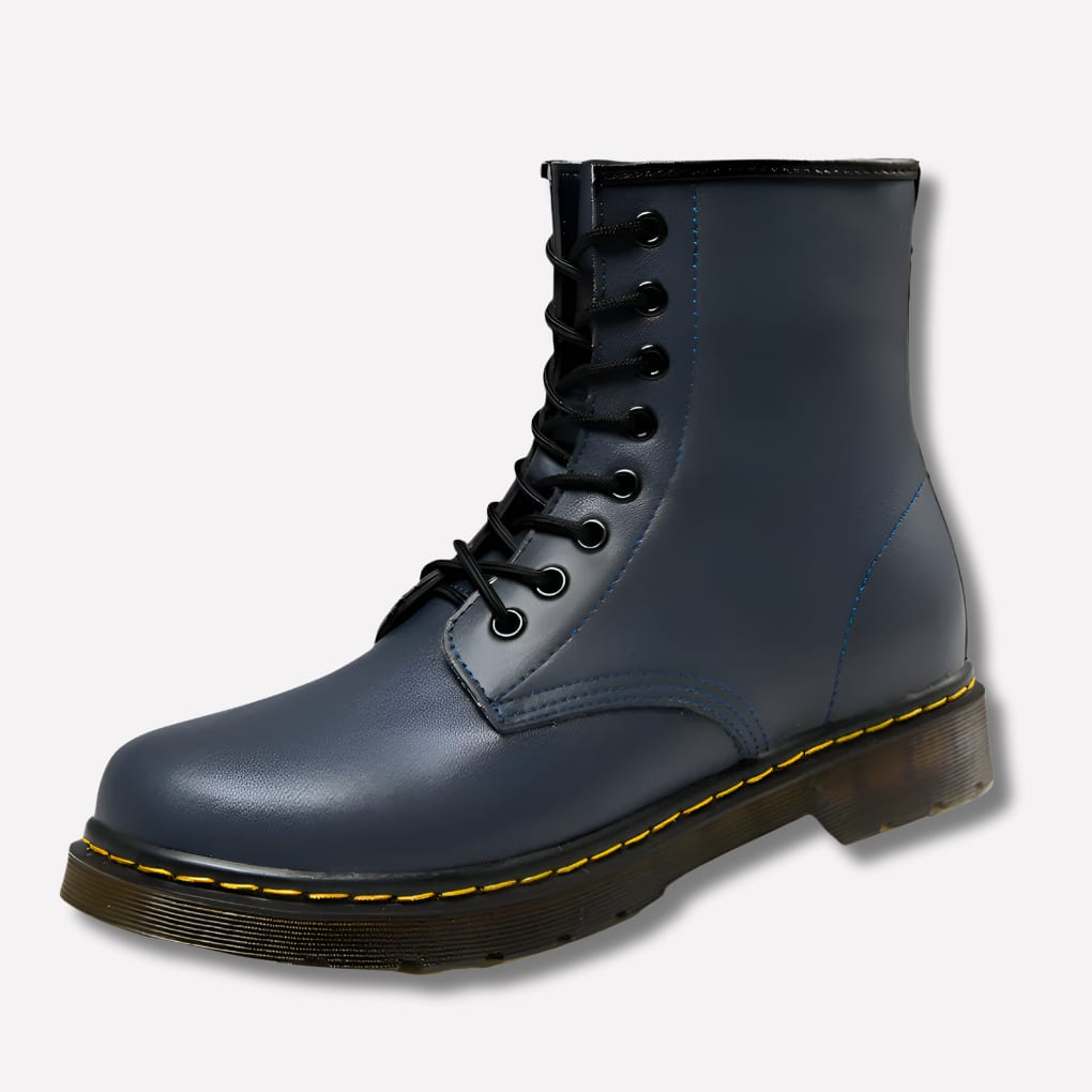 Women's Faux Leather Lace Up Ankle Boots | Vicky_2