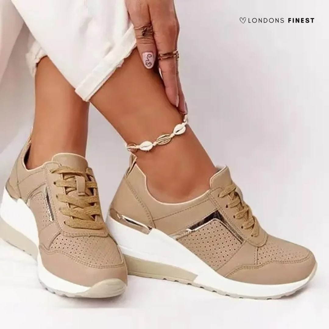 Women's Perforated Platform Trainers | Sibyl_3