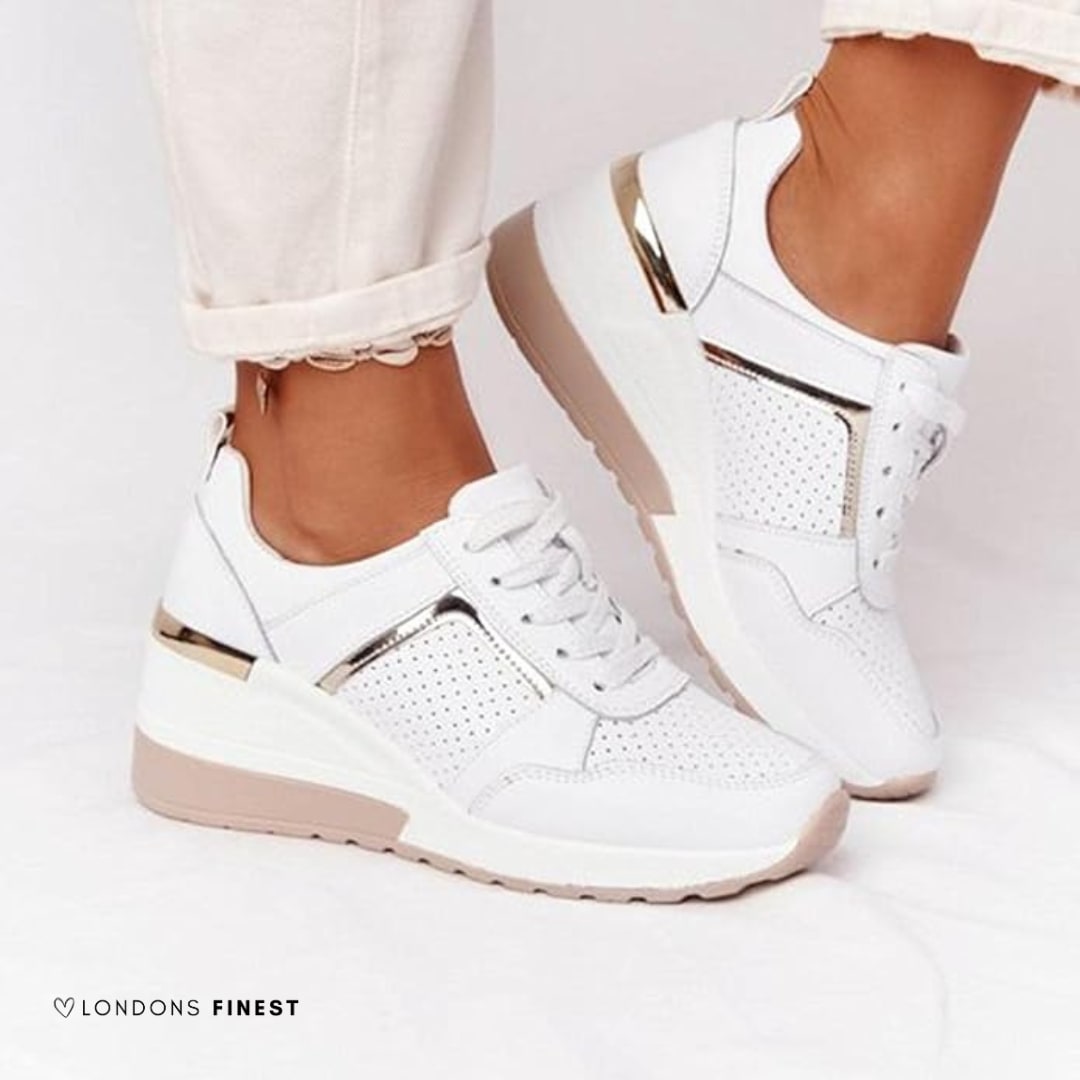 Women's Perforated Platform Trainers | Sibyl_4
