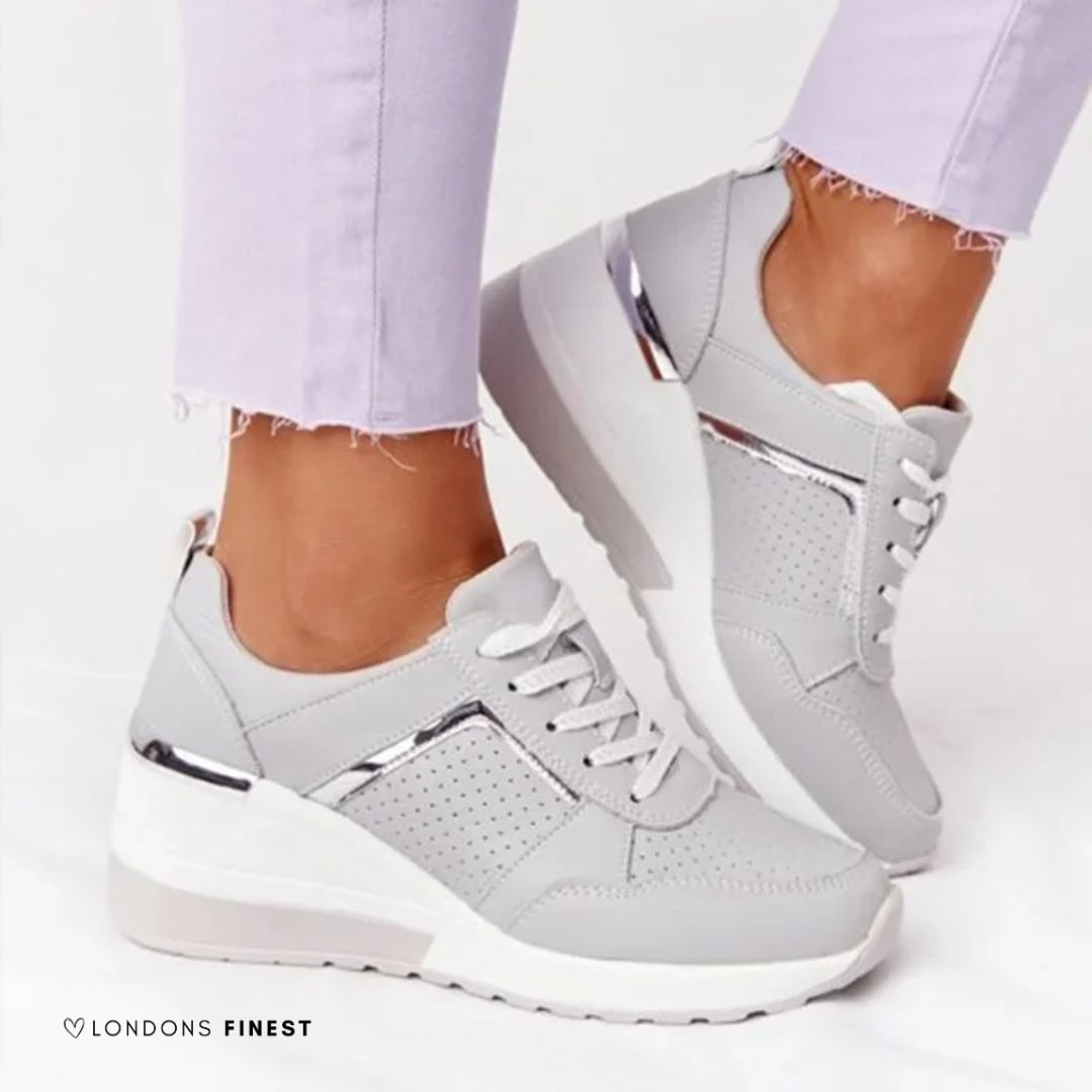 Women's Perforated Platform Trainers | Sibyl_5