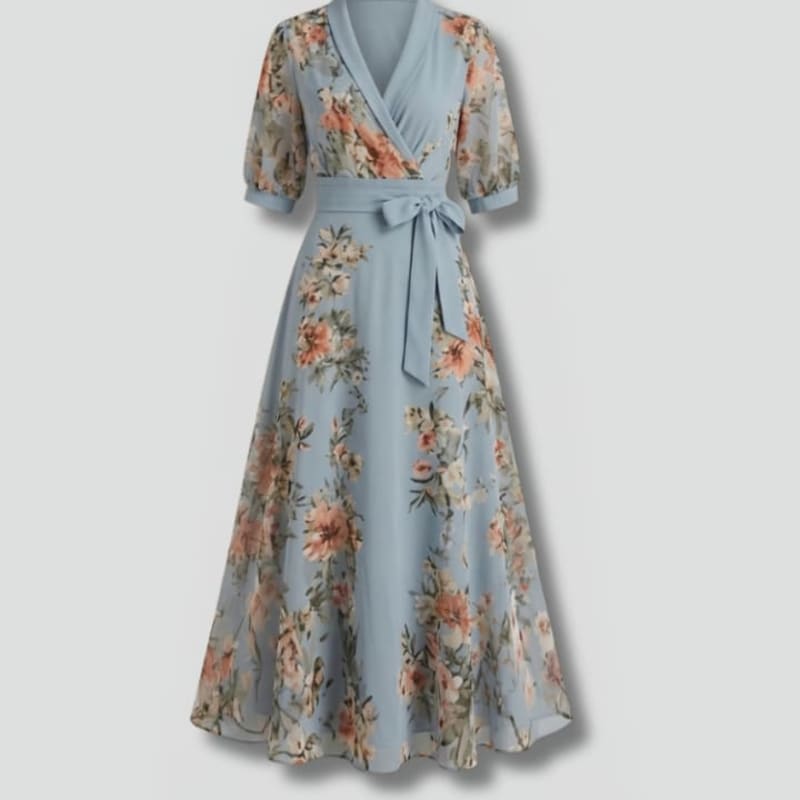 Women's Floral Wrap Maxi Dress | Linnet_1