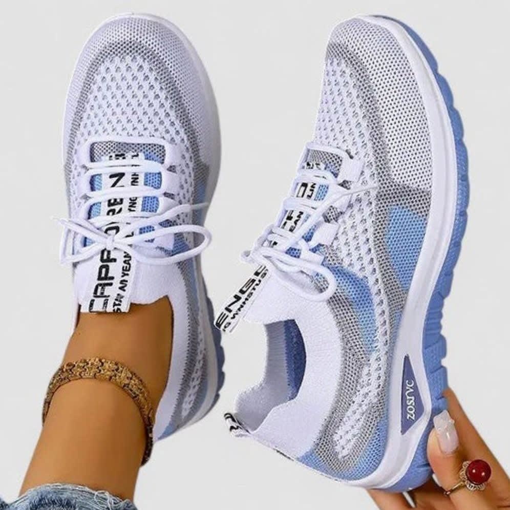 Women's Color Block Mesh Orthopedic Trainers | Gwenno_11