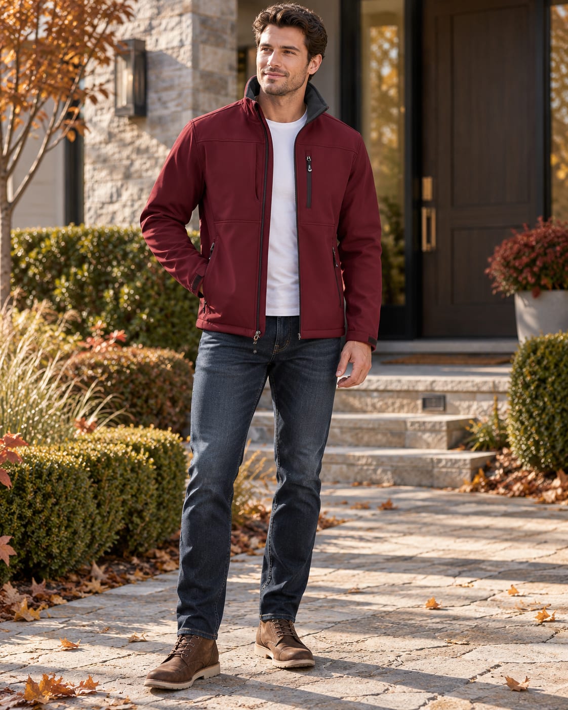 Men's Waterproof Stretch Softshell Jacket | Liam_3