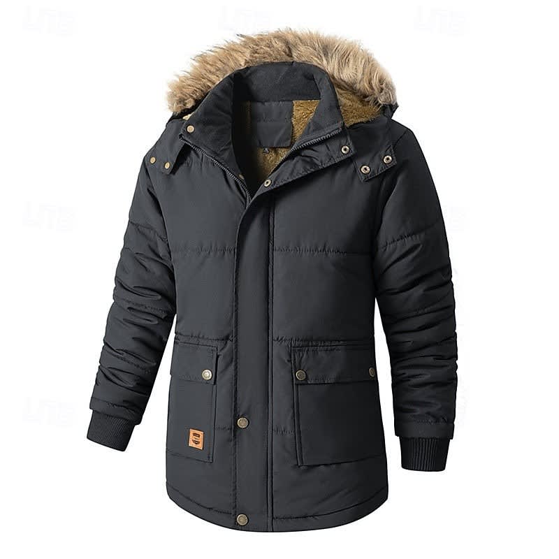 Men's Padded Hooded Winter Parka | Conall_4