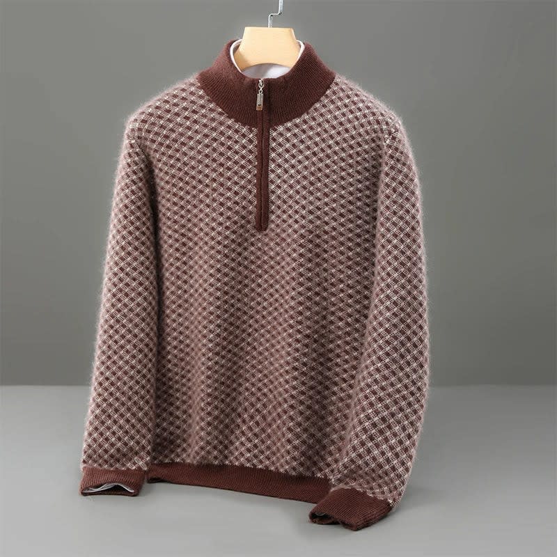 Men's Merino Wool Mock Neck Jumper | Ronnie_5