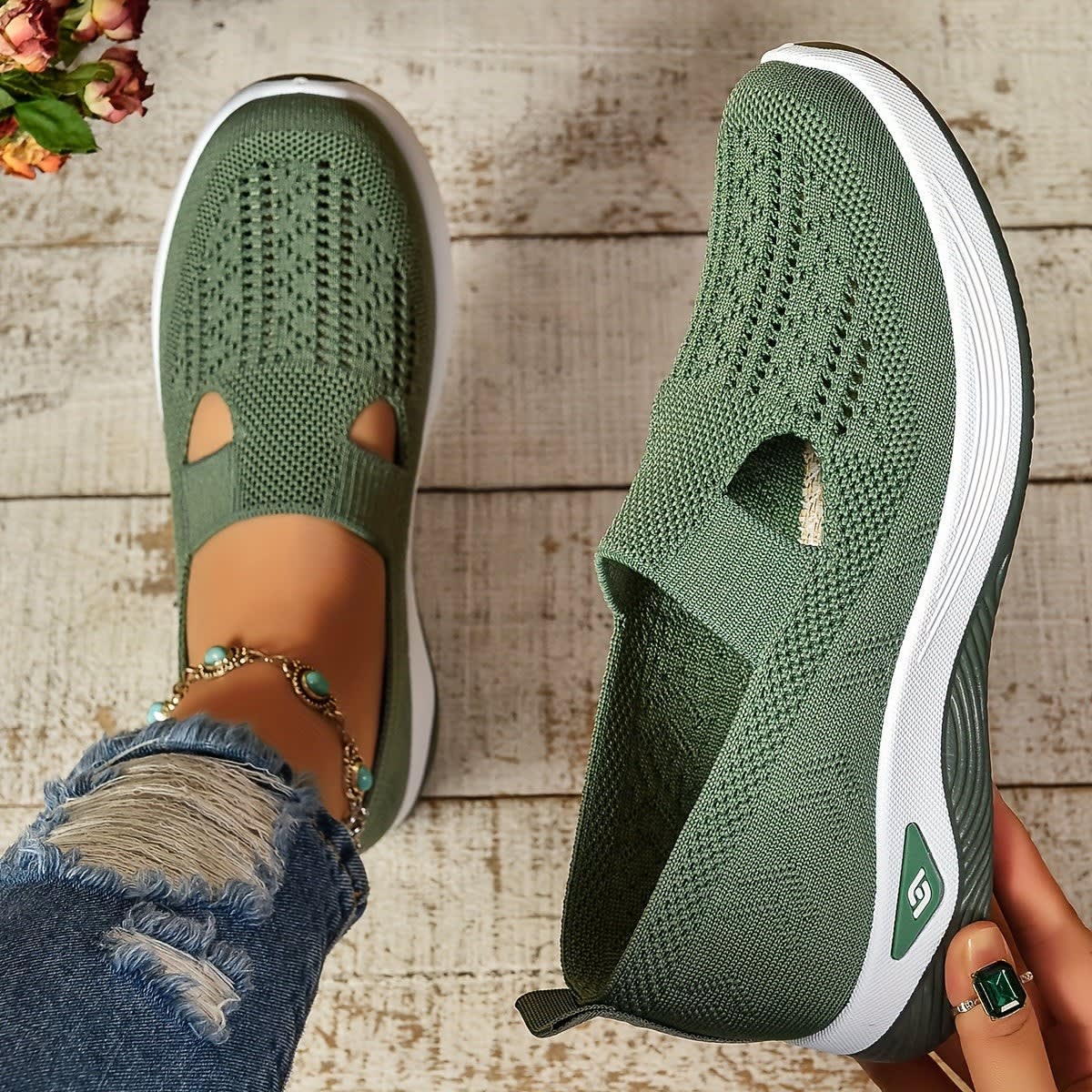 Women's Orthopaedic Slip-On Trainers | Verona_3