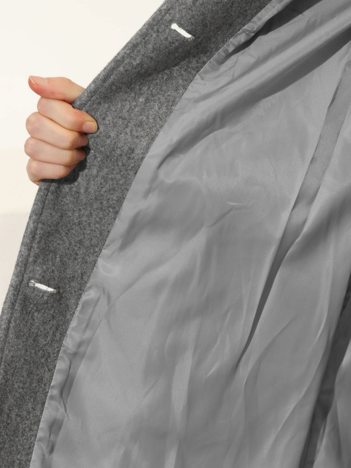 Women's Single Breasted Longline Coat | Avril_5