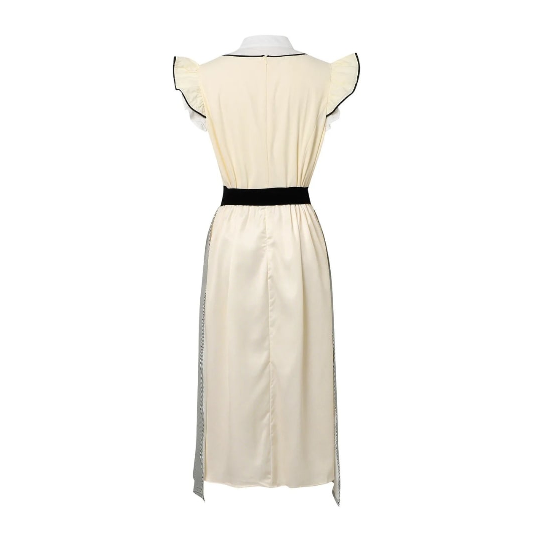 Women's Bow Belt Midi Dirndl Dress | Ailsa_3