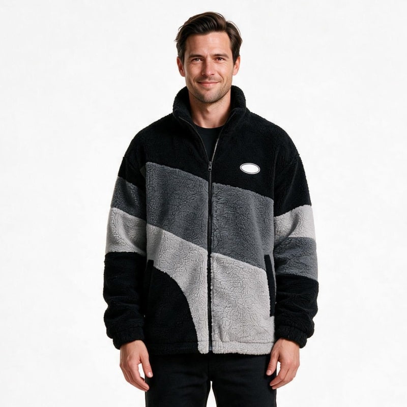 Men's Oversized Sherpa Fleece Jacket | Bernard_1