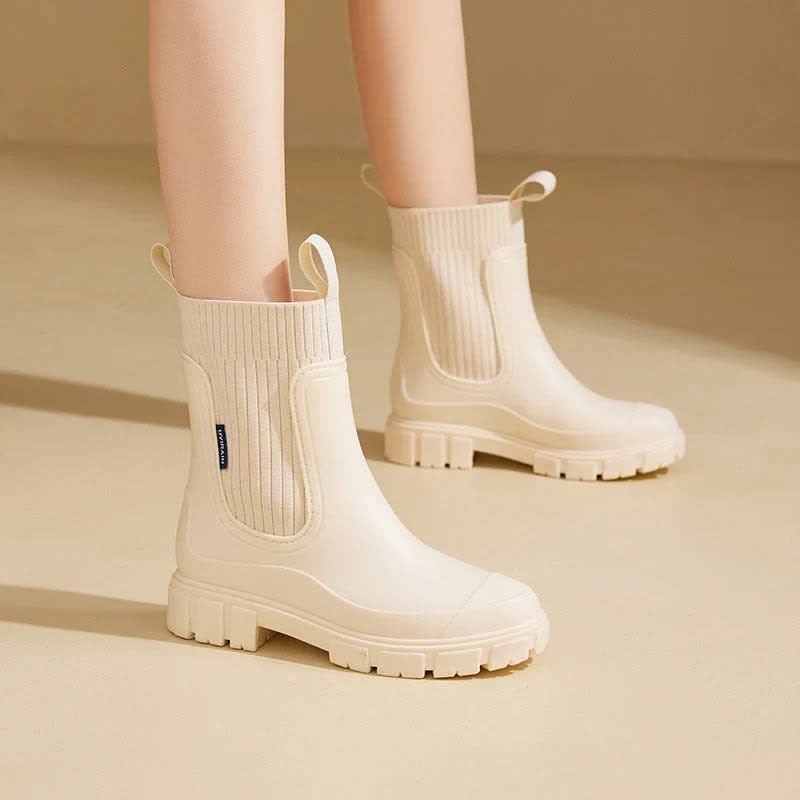 Women's Waterproof Lug Sole Chelsea Boots | Morva_1