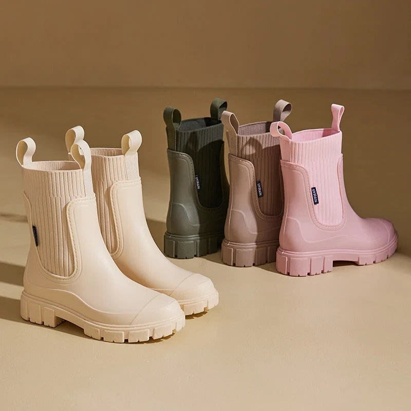 Women's Waterproof Lug Sole Chelsea Boots | Morva_2