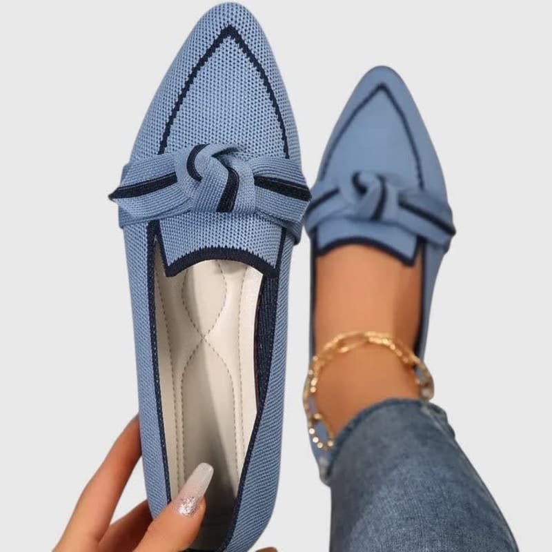 Women's Pointed Toe Knot Orthopedic Loafers | Jacinta_1