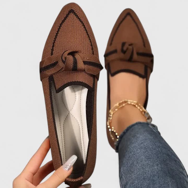Women's Pointed Toe Knot Orthopedic Loafers | Jacinta_3