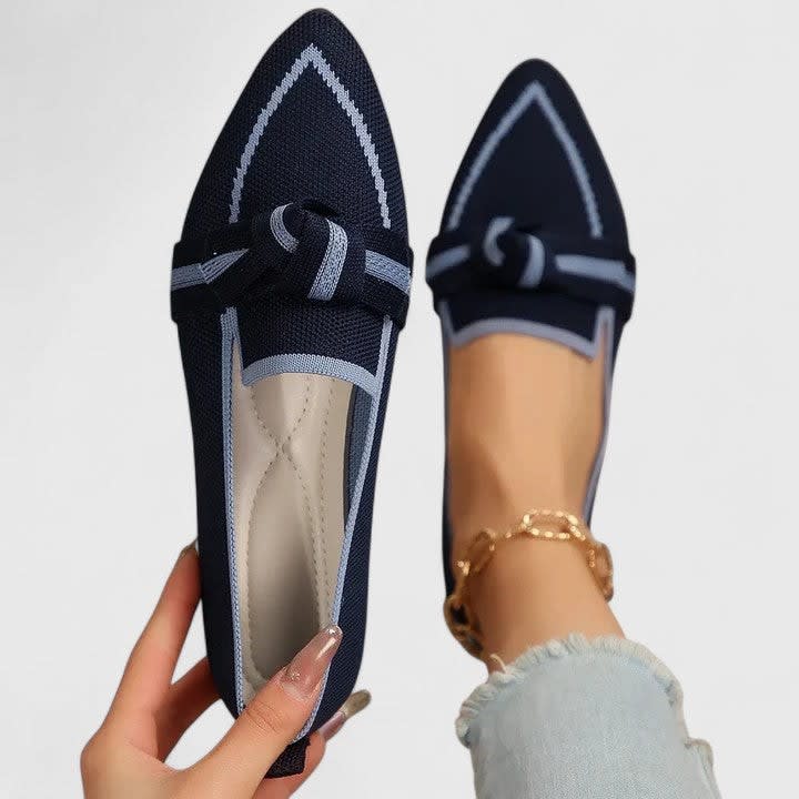 Women's Pointed Toe Knot Orthopedic Loafers | Jacinta_5