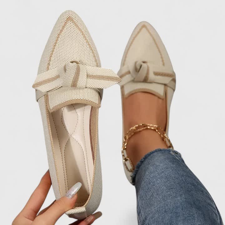Women's Pointed Toe Knot Orthopedic Loafers | Jacinta_7