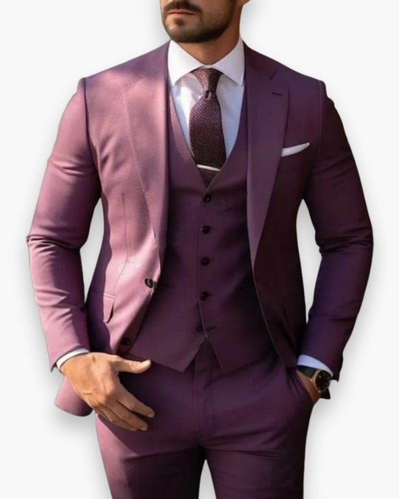 Men's Slim Fit Three Piece Suit | Eamon_10