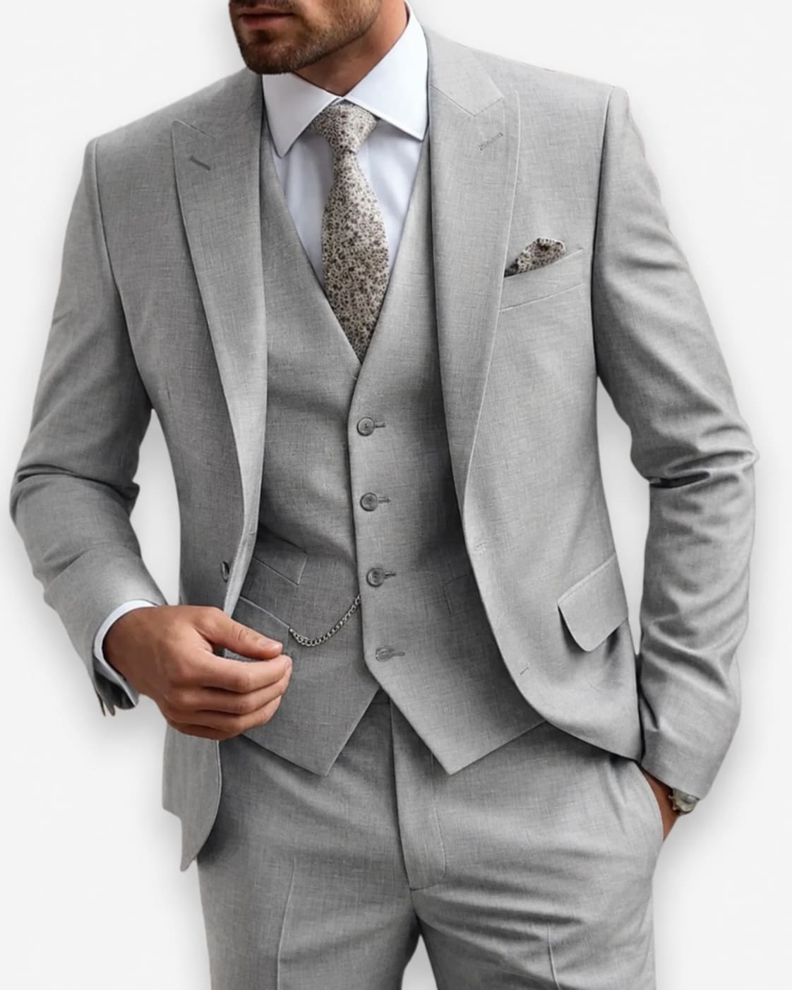 Men's Slim Fit Three Piece Suit | Eamon_3