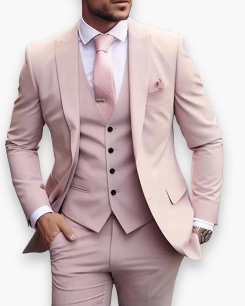 Men's Slim Fit Three Piece Suit | Eamon_5