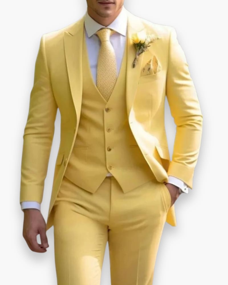 Men's Slim Fit Three Piece Suit | Eamon_6