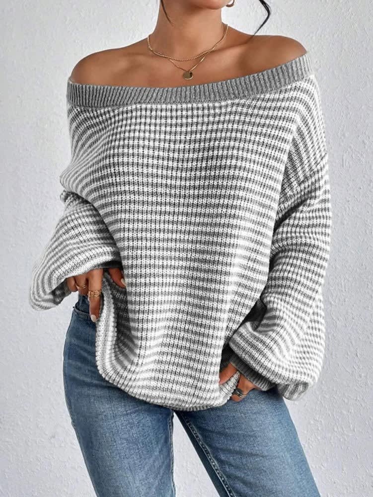 Women's Oversized Striped Jumper | Tess_4