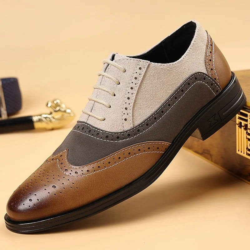 Men's Leather Brogue Oxford Shoes | Gwyn_1