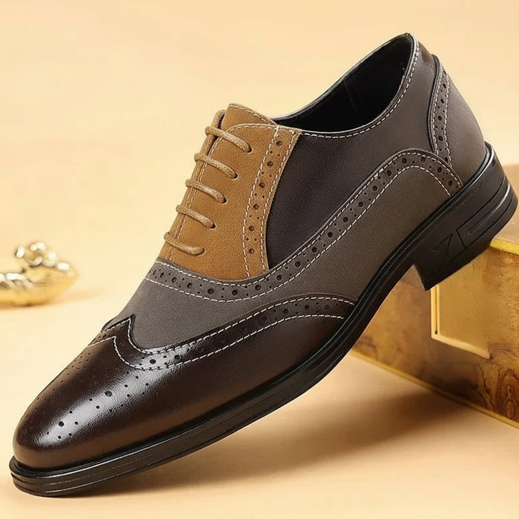 Men's Leather Brogue Oxford Shoes | Gwyn_2