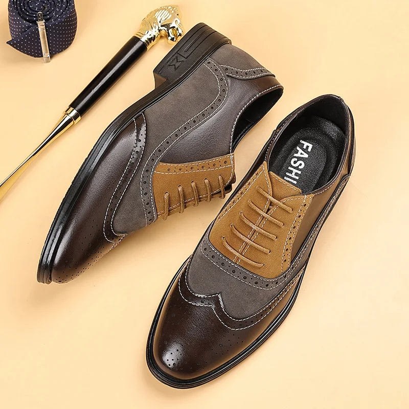 Men's Leather Brogue Oxford Shoes | Gwyn_6