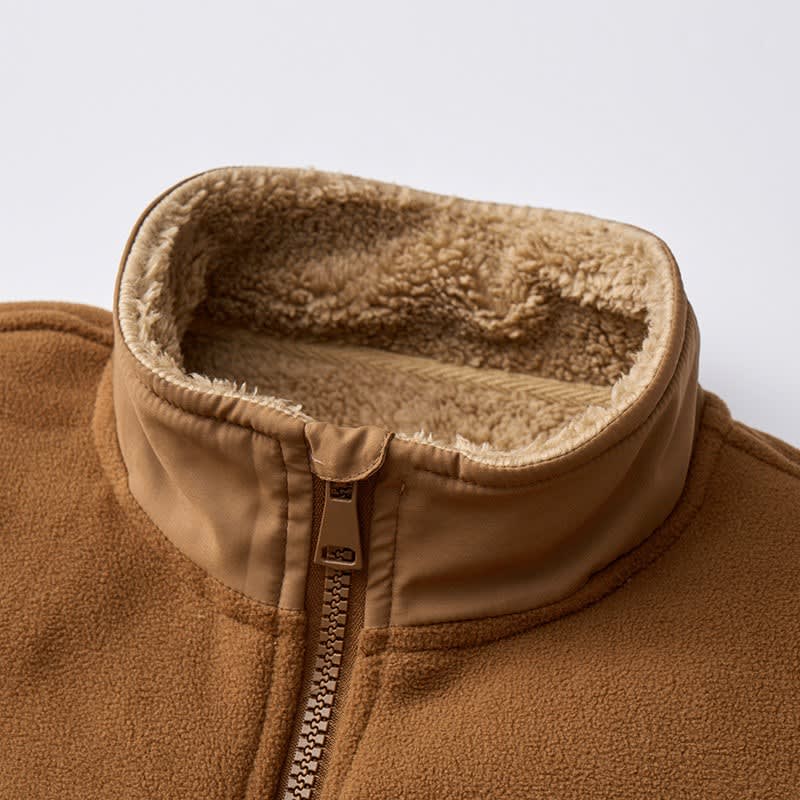 Men's Sherpa Lined Fleece Jacket | Brendan_11