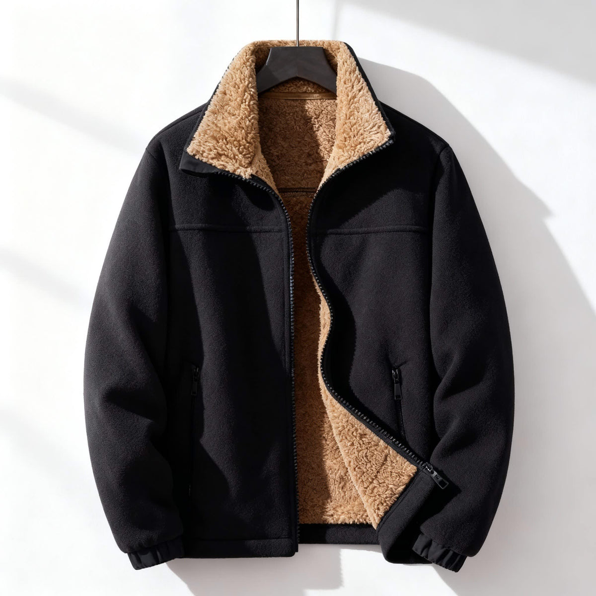 Men's Sherpa Lined Fleece Jacket | Brendan_7