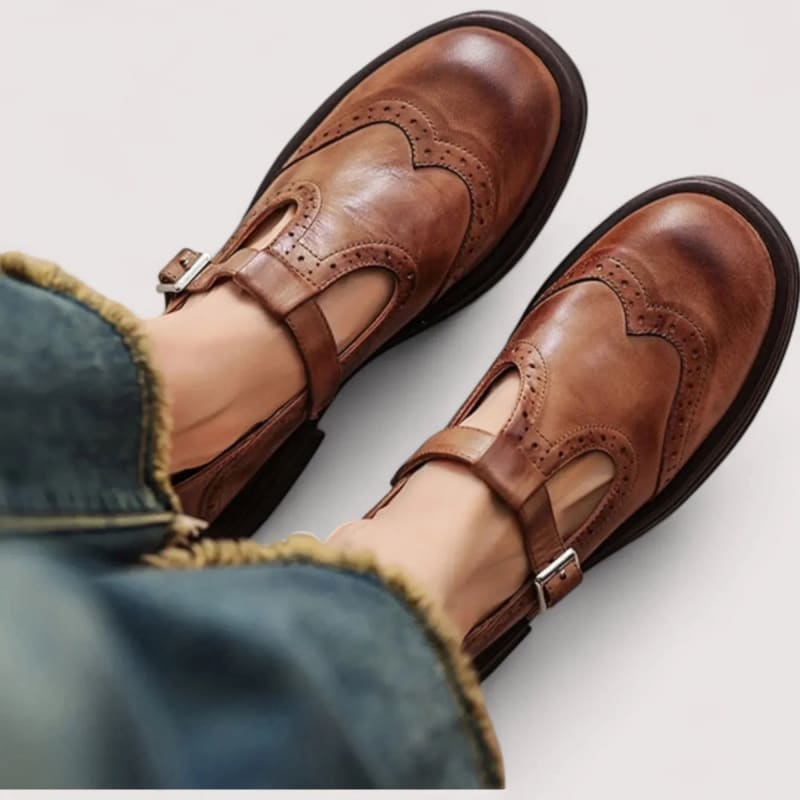 Women's Brogue Mary Jane Orthopedic Shoes | Livvy_1