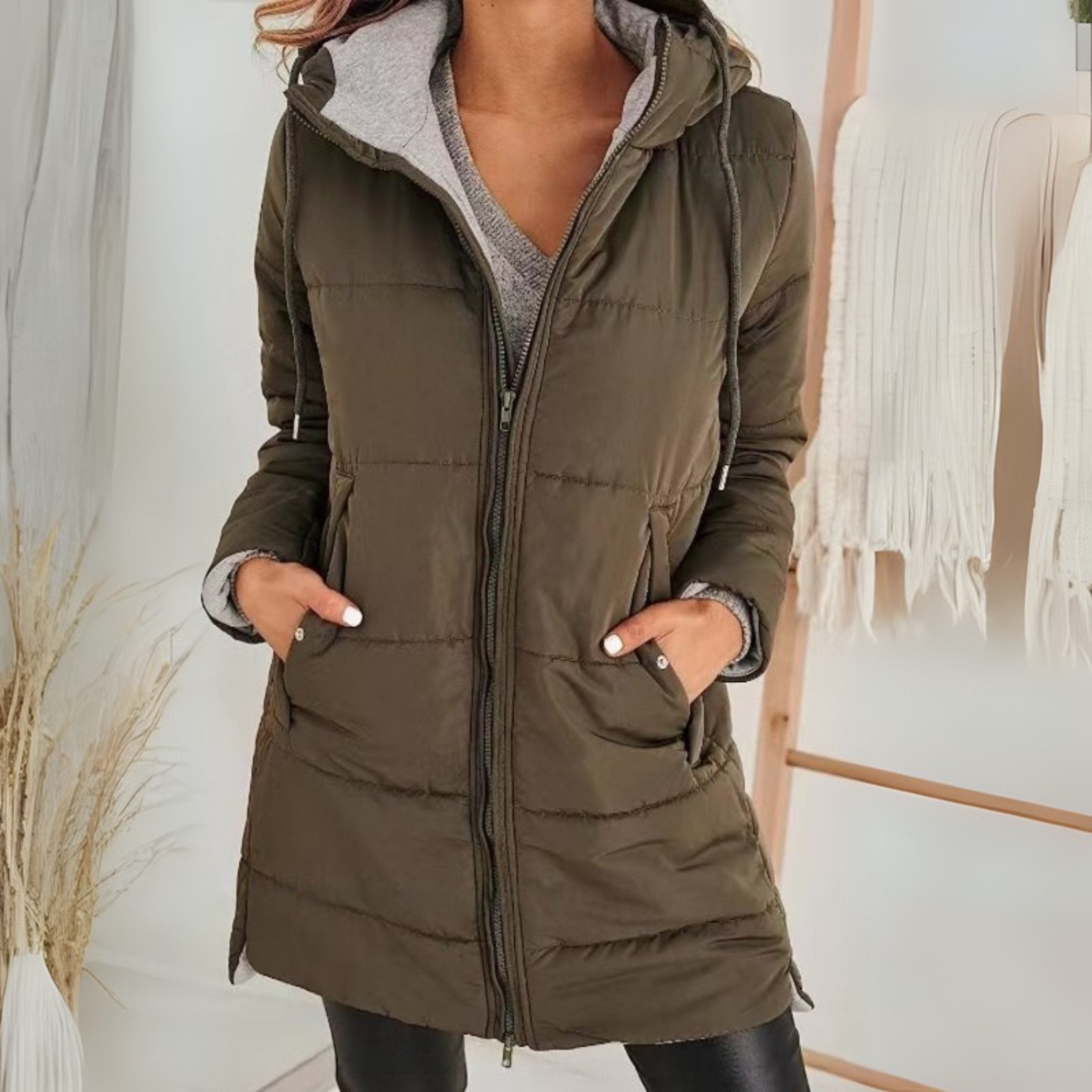 Women's Hooded Longline Puffer Jacket | Lucretia_3