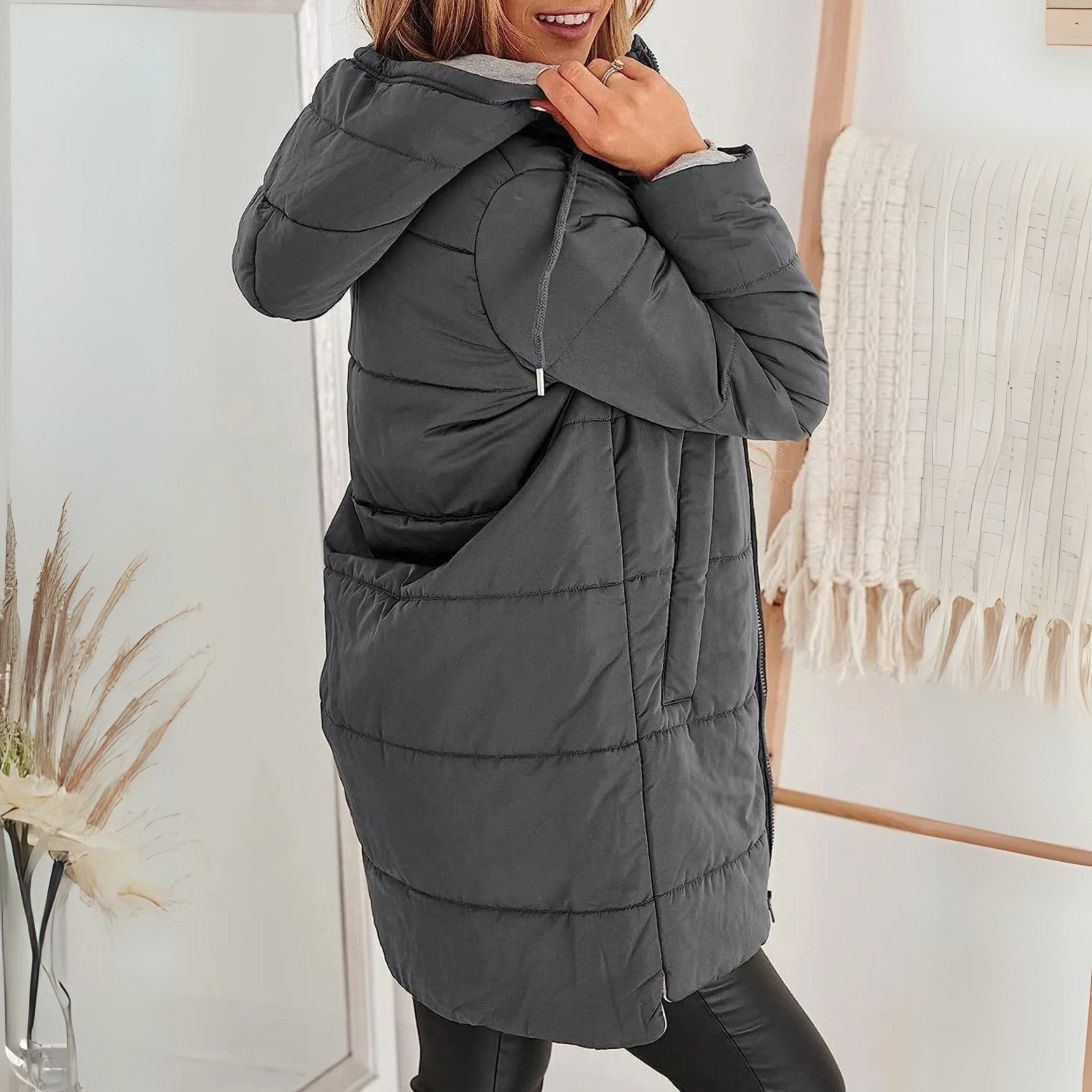 Women's Hooded Longline Puffer Jacket | Lucretia_4
