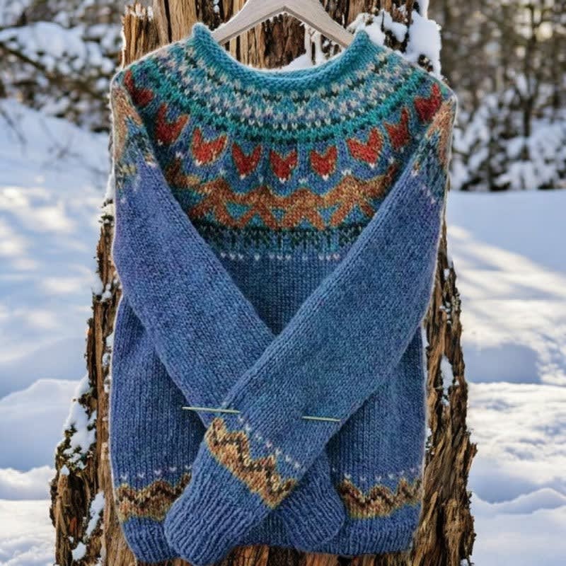 Women's Fair Isle Knit Jumper | Monica_1