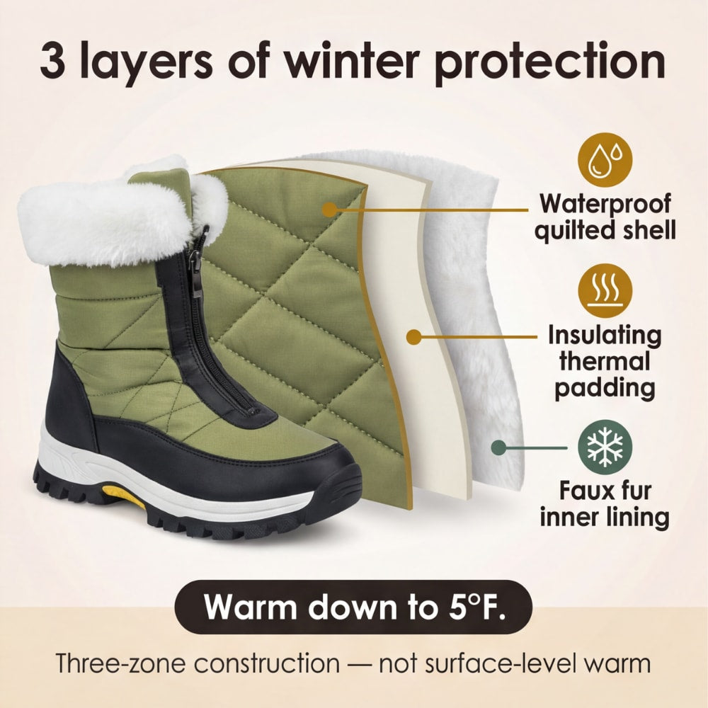 Women's Waterproof Fur Lined Winter Boots | Jane_5