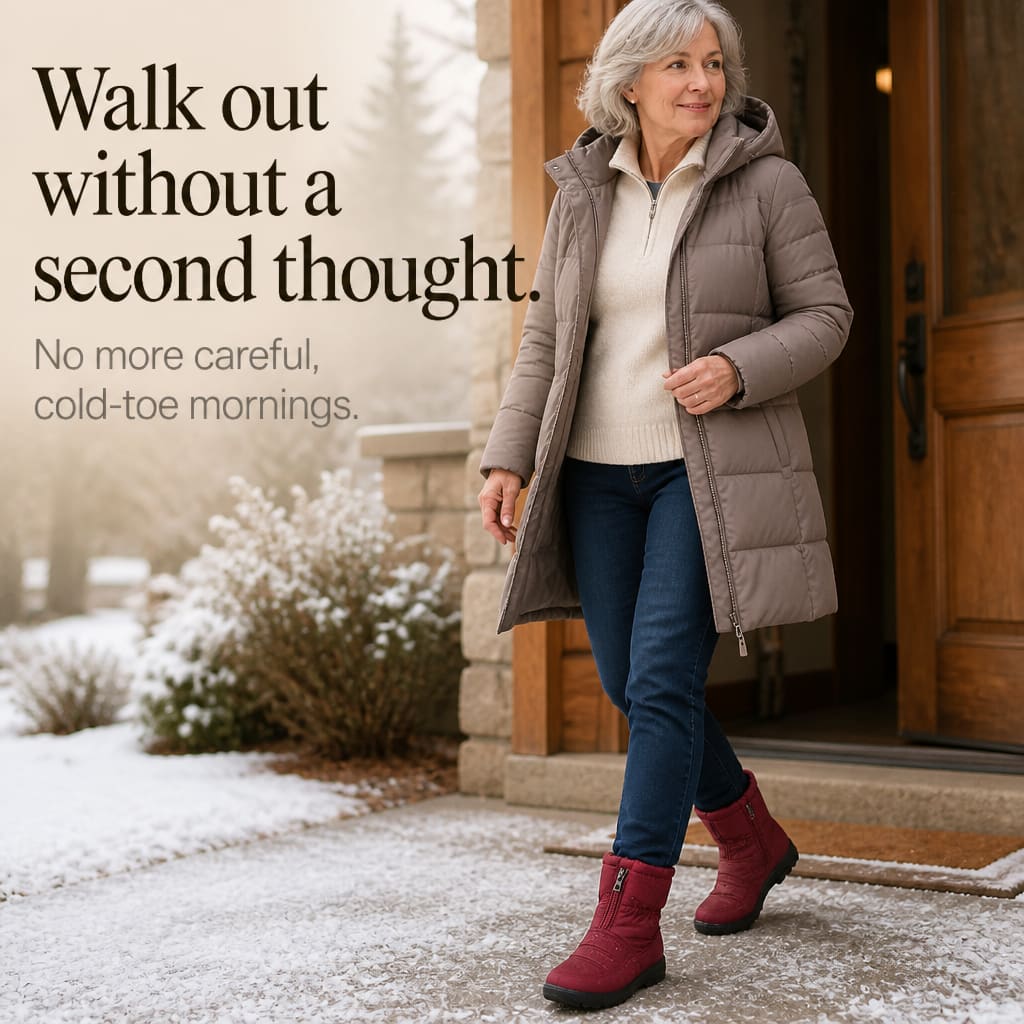 Women's Quilted Zip Up Snow Boots | Maeve_7