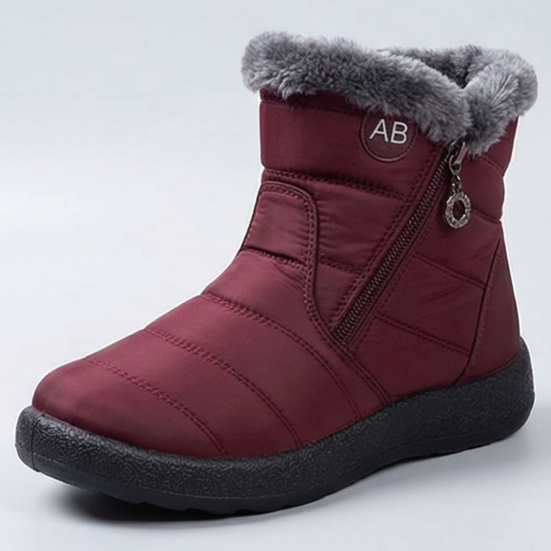 Women's Fur Lined Side Zip Winter Boots | Phoebe_13