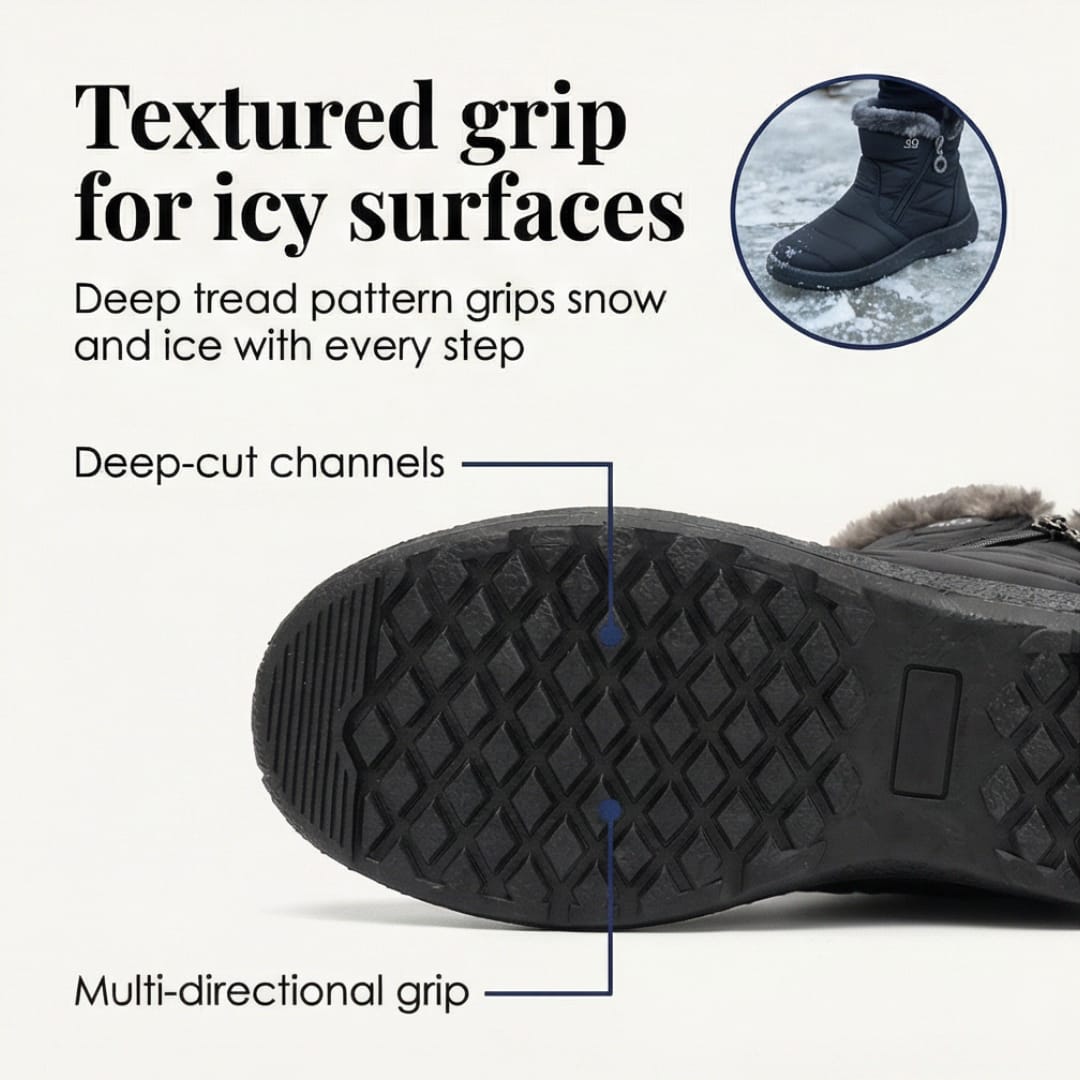 Women's Fur Lined Side Zip Winter Boots | Phoebe_6