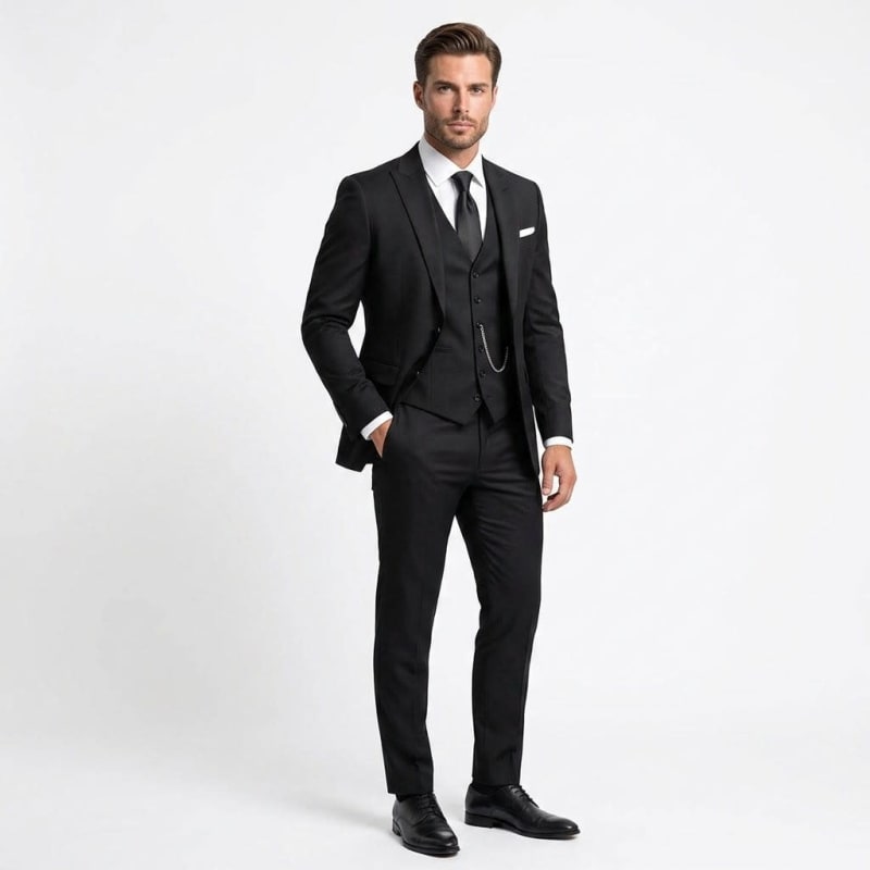 Men's Slim Fit Three Piece Suit | Oliver_1