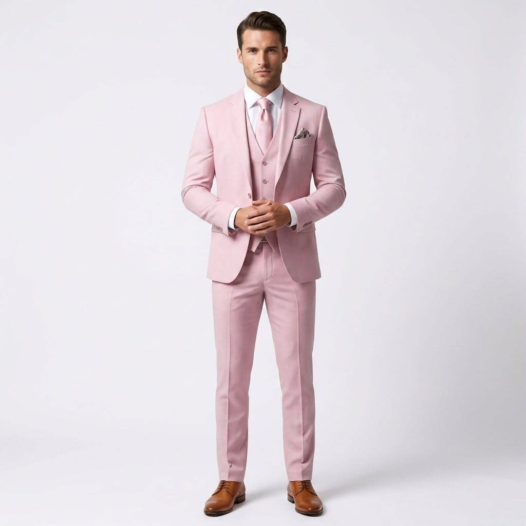 Men's Slim Fit Three Piece Suit | Oliver_8